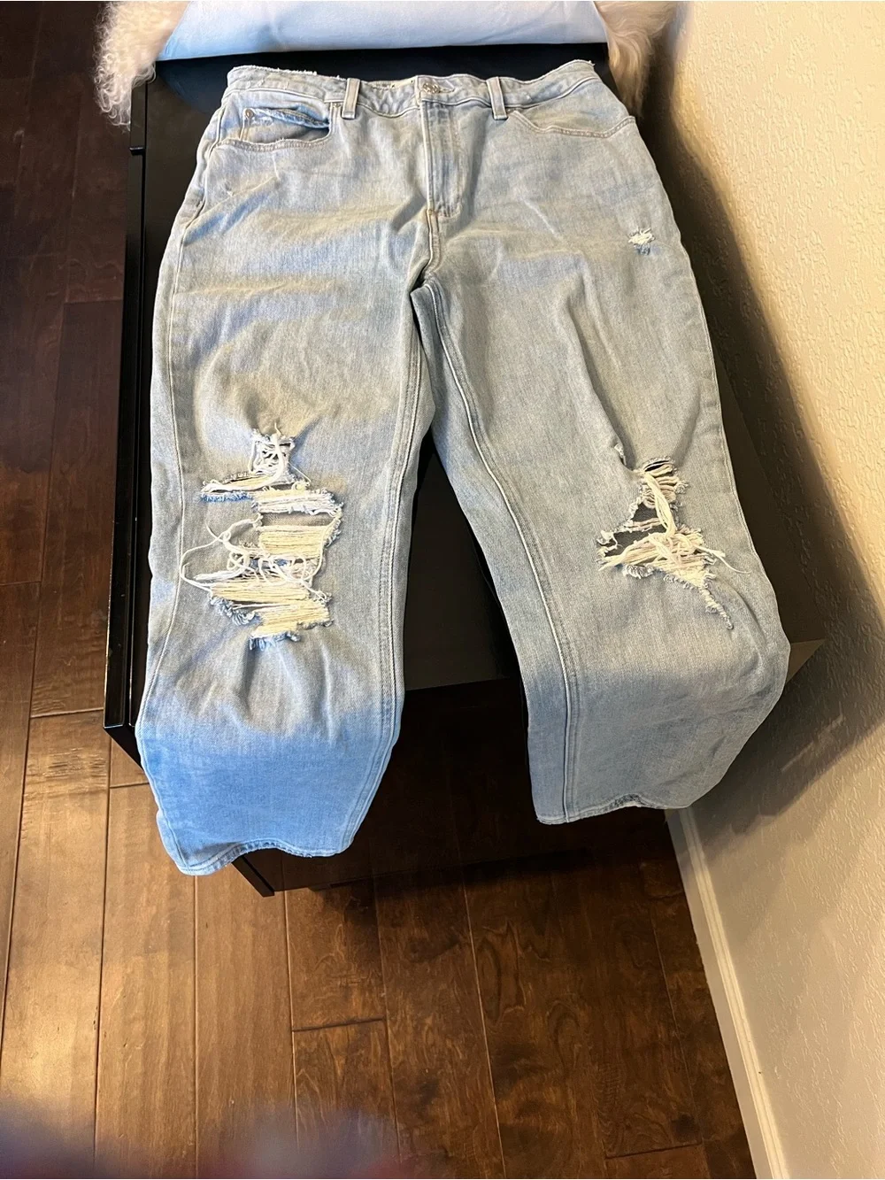 PAIGE Light Blue Ripped Skinny Women's Jeans Slim Fit